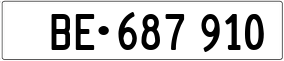 Trailer License Plate